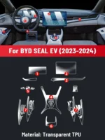 Anti-scratch Car Interior Center Console Media Dashboard Navigation TPU Protector Film For BYD SEAL EV 2023 2024 Accessories - Image 2