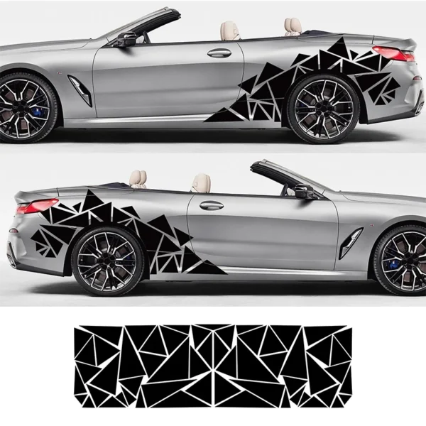 Triangle Car Sticker Universal Car Accessories Customization Decoration Modification Car Body Door Decal Personalized stickers