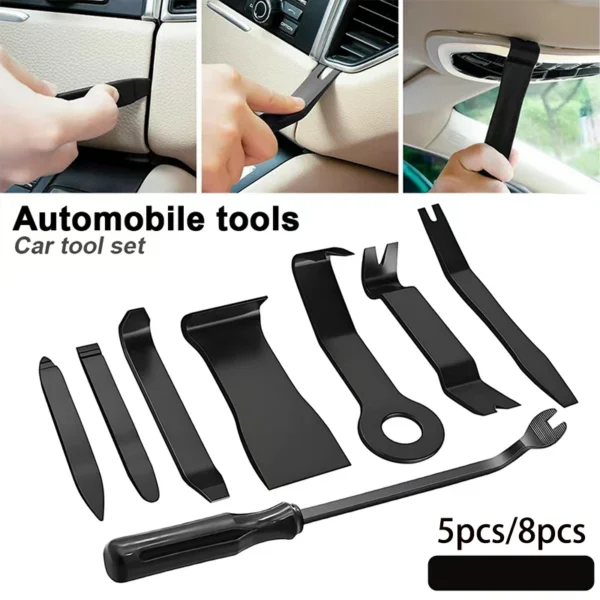 5Pcs/8Pcs Car Universal Trim Removal Tool Kit Applicable DVD Repair Tool Dashboard Removal Tool Interior Trim Panel Removal Set
