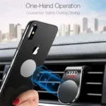 1Pcs Magnetic Car Phone Holder Metal Stand Accessories For Audi A6 C5 C6 C7 C8 A4 B5 B6 B7 B8 B9 S3 S4 S5 Q3 8U Q5 8R Q7 Q8 TT - Image 4