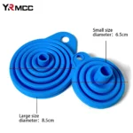 2Pcs Foldable Car Engine Funnel Silicone Liquid Funnel Washer Engine Oil Petrol Change Tools for Motorcycle Car Acesssories - Image 5